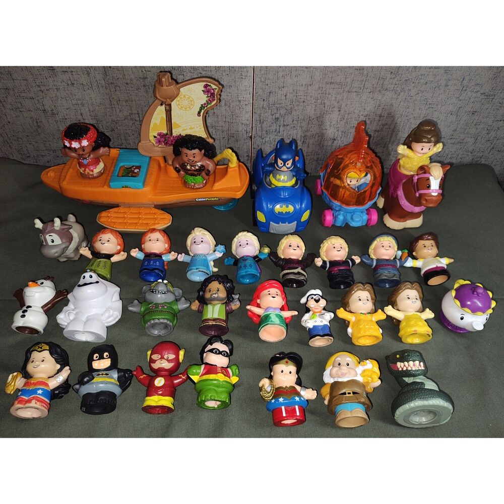 Fisher-Price Little People Disney DC Lot of 34 Figures